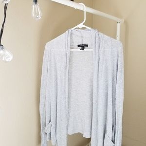 Grey Long Sleeve Cardigan ♡ | Forever 21
